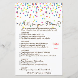 Baby shower regenboogsprintje Game, AFGEDRUKT