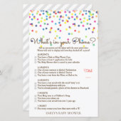 Baby shower regenboogsprintje Game, AFGEDRUKT (Voorkant / Achterkant)