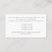 Baby shower Register Woodland Herten Kaart (Achterkant)