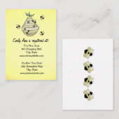 Baby shower Registry Kaart Bee Theme (Voorkant / Achterkant)