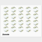 Baby shower reisthema - Hartelijk dank Ronde Sticker (Vel)