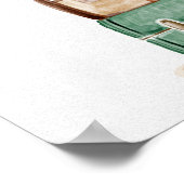 Baby shower reisthemapartaar Welkomstbord Poster (Hoek)