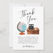 Baby shower reizen Genderneutraal Bedankkaart (Voorkant)