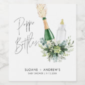 BABY SHOWER REMY-mappelflessen Wijn Etiket (Enkel label)