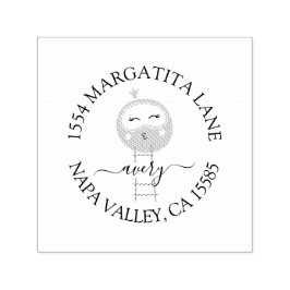 Baby shower Return Address Self-Inking Stamp Zelfinktende Stempel