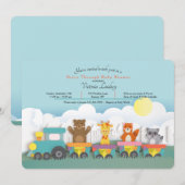 baby shower rijden op uitnodiging (Voorkant / Achterkant)