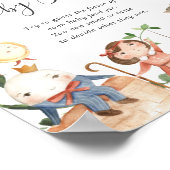 Baby Shower Rijmpjes Raad het Babyvoedsel Poster (Hoek)