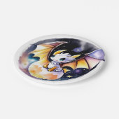 Baby shower: Roaring Dragon Theme Papieren Bordje (Gekanteld)