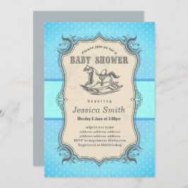  BABY SHOWER - Rocking Horse Kaart
