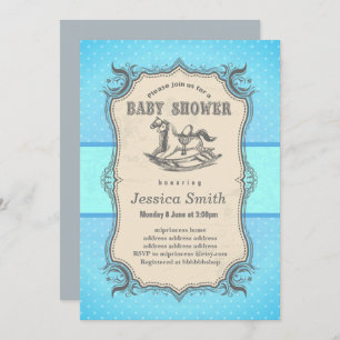  BABY SHOWER - Rocking Horse Kaart