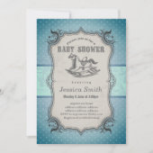  BABY SHOWER - Rocking Horse Kaart (Voorkant)