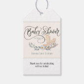 Baby shower Rocking Horse Persoonlijk Dank u Cadeaulabel (Voorkant)