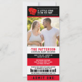 Baby shower Rode dozen met kaartjes Foto Kaart (Voorkant)