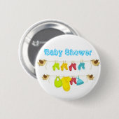 Baby Shower Ronde Button 5,7 Cm (Voorkant /achterkant)