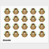 Baby shower ronde sticker (Vel)