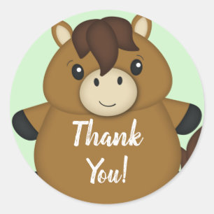 Baby shower ronde sticker