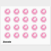  Baby shower Ronde Sticker (Vel)