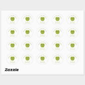 Baby shower ronde sticker (Vel)