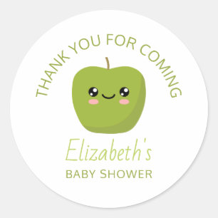 Baby shower ronde sticker