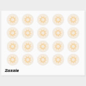 Baby shower ronde sticker (Vel)