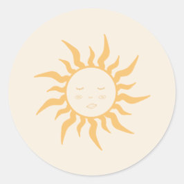 Baby shower ronde sticker