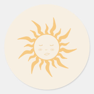 Baby shower ronde sticker