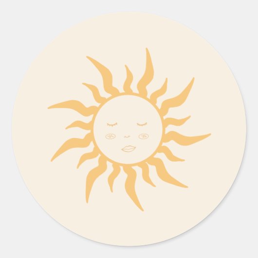 Baby shower ronde sticker (Voorkant)