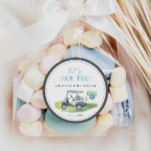 Baby shower ronde sticker