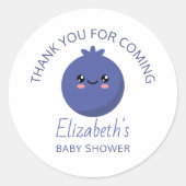 Baby shower ronde sticker (Voorkant)