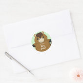 Baby shower ronde sticker (Envelop)