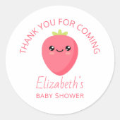 Baby shower ronde sticker (Voorkant)