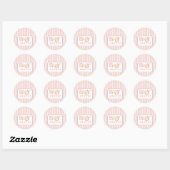 baby shower ronde sticker (Vel)