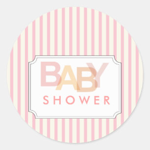 baby shower ronde sticker
