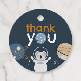 Baby shower rondom de buitenruimte bedankjes labels