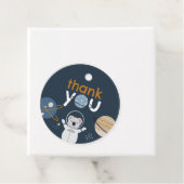 Baby shower rondom de buitenruimte bedankjes labels (In situ)