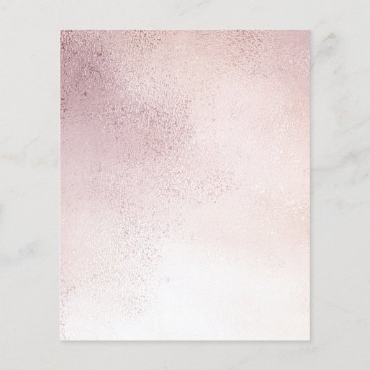 Baby shower Roos Gold African American Invitation (Achterkant)