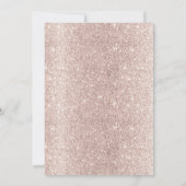 Baby shower Roos Gold Baby Moderne Floral Kaart (Achterkant)