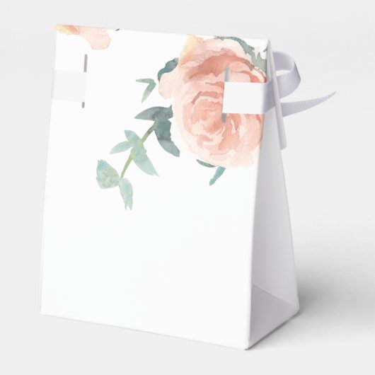 Baby shower roos goudroze roze roze roze roze grie bedankdoosjes (Achterkant)