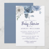 Baby shower  Roos Kaart (Voorkant / Achterkant)