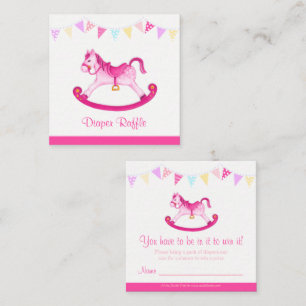 Baby shower-rotaarten voor paardenracewagens informatiekaartje
