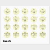 baby shower Round Sticker (Vel)