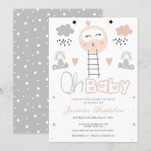 Baby shower route naar de maan Oh Baby