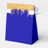Baby shower royal blue gold ballonnen dank u bedankdoosjes (Achterkant)