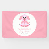Baby shower Roze Aangepaste upgrade — Welkom Spandoek (Horizontaal)