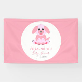 Baby shower Roze Aangepaste upgrade — Welkom Spandoek