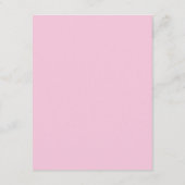 Baby shower Roze anananas Lip Balm Favor Informatiekaartje (Achterkant)