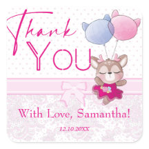 Baby Shower. Roze Baby Herten