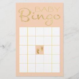 Baby shower Roze BINGO "Gold/Roze Classic"
