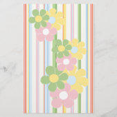 Baby shower Roze BINGO "Picnic Floral" Flyer (Achterkant)