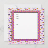  Baby shower Roze Blauw Kaart (Achterkant)